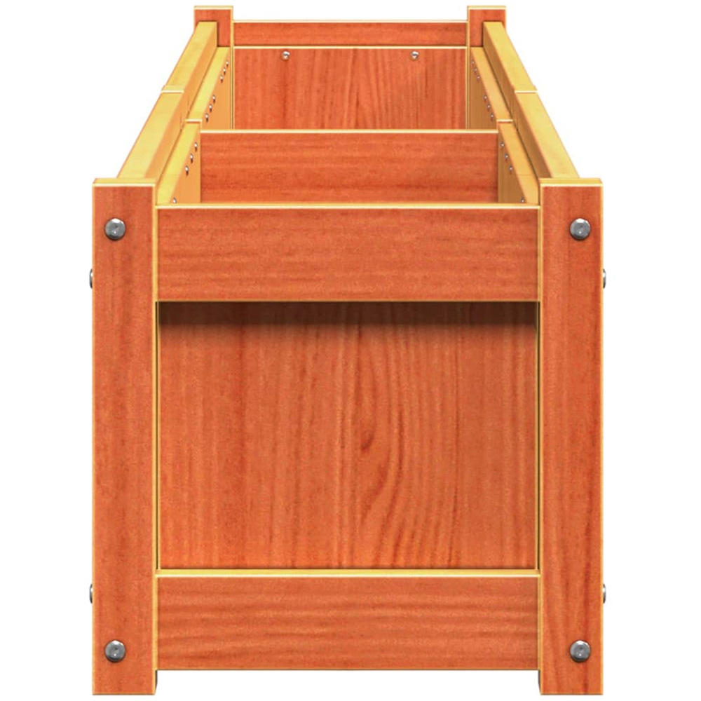 vidaXL Brown Solid Pine Wood Garden Planter 180 x 31 x 31cm Image 5