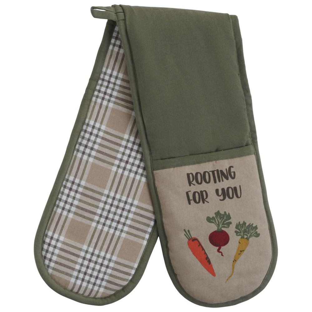 Wilko Rustic Retreat Double Oven Glove Image 1