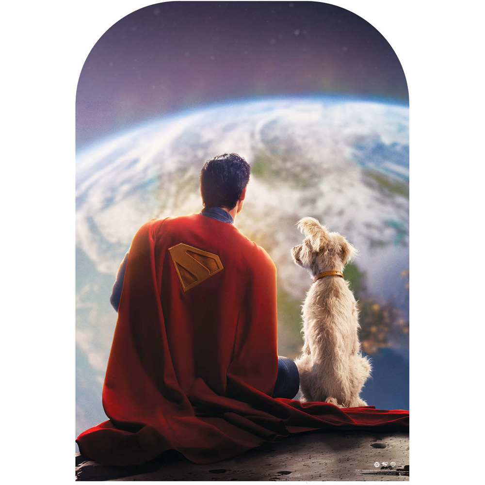 Star Cutouts Superman and Krypto Cardboard Cutout 4.4ft Image 1