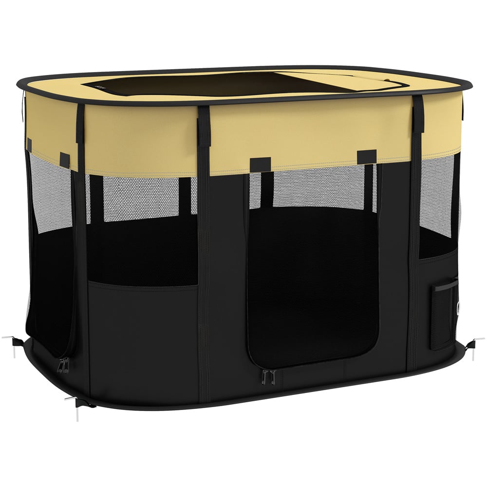 PawHut Yellow Portable Small Animal Playpen Large Image 1