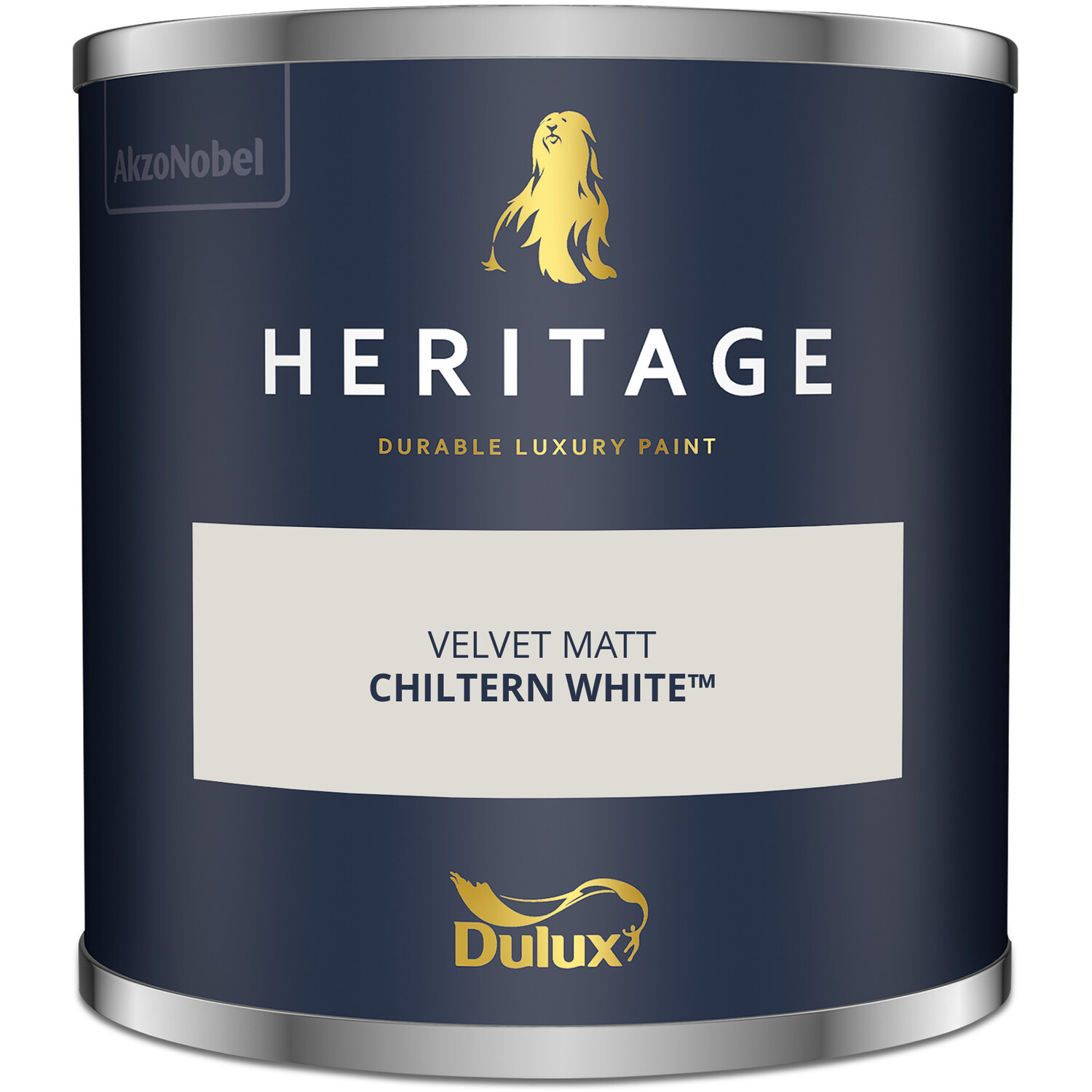Dulux Heritage Walls and Ceilings Chiltern White Velvet Matt Emulsion Paint Tester Image 2