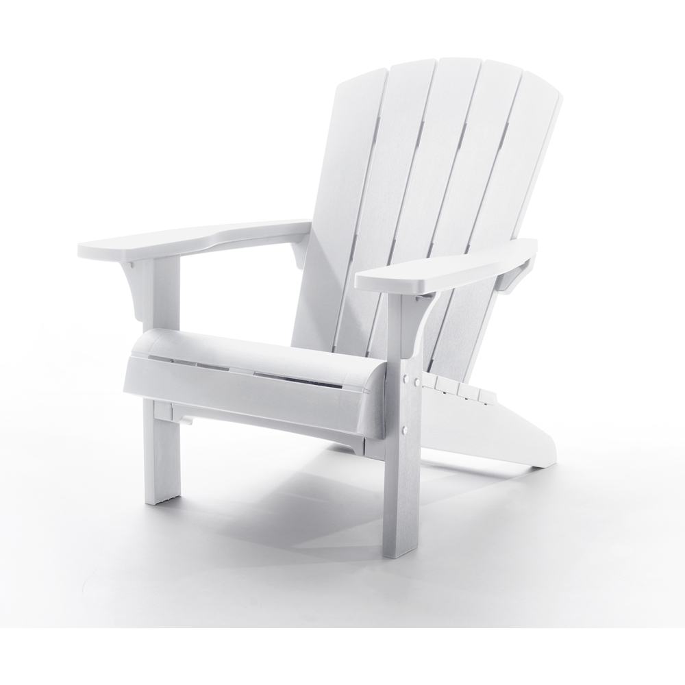 Keter Troy White Adirondack Chair Image 2