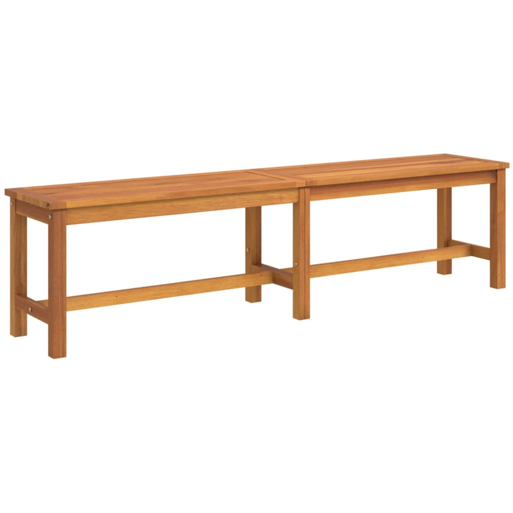 vidaXL Brown Solid Wood Acacia Garden Bench 180cm Image 2