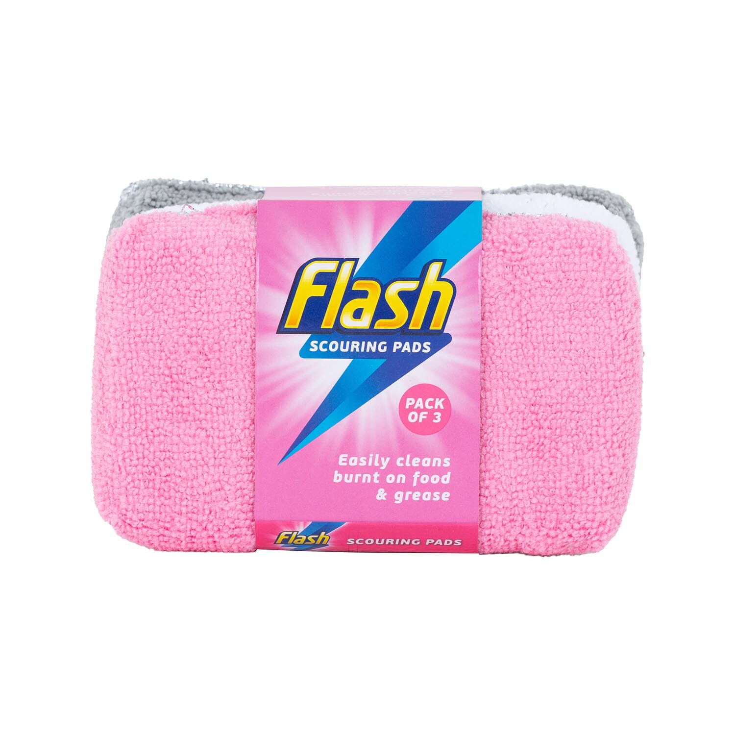 Flash Scouring Pads - Pink Image 1