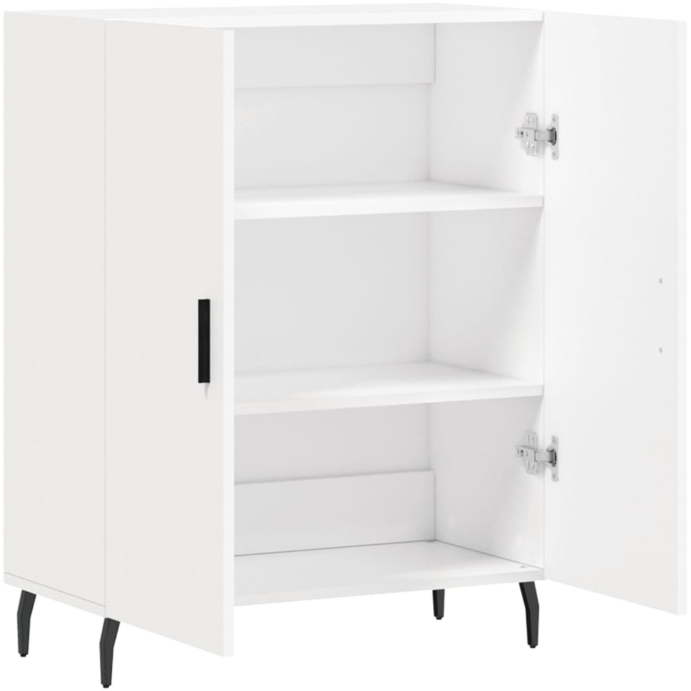 vidaXL 2 Door White Sideboard Image 6