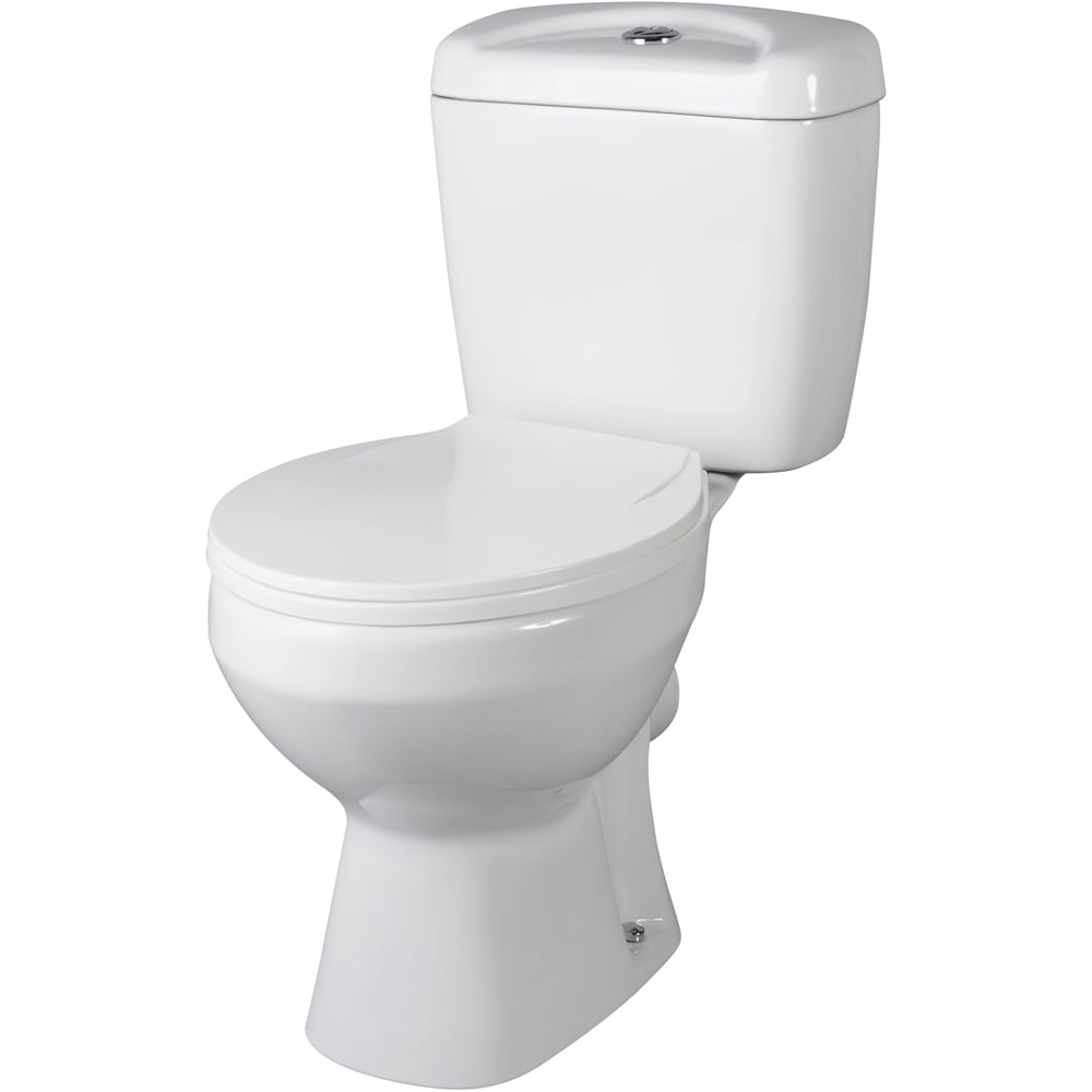 nuie Melbourne White Pan and Cistern 382mm Image 1