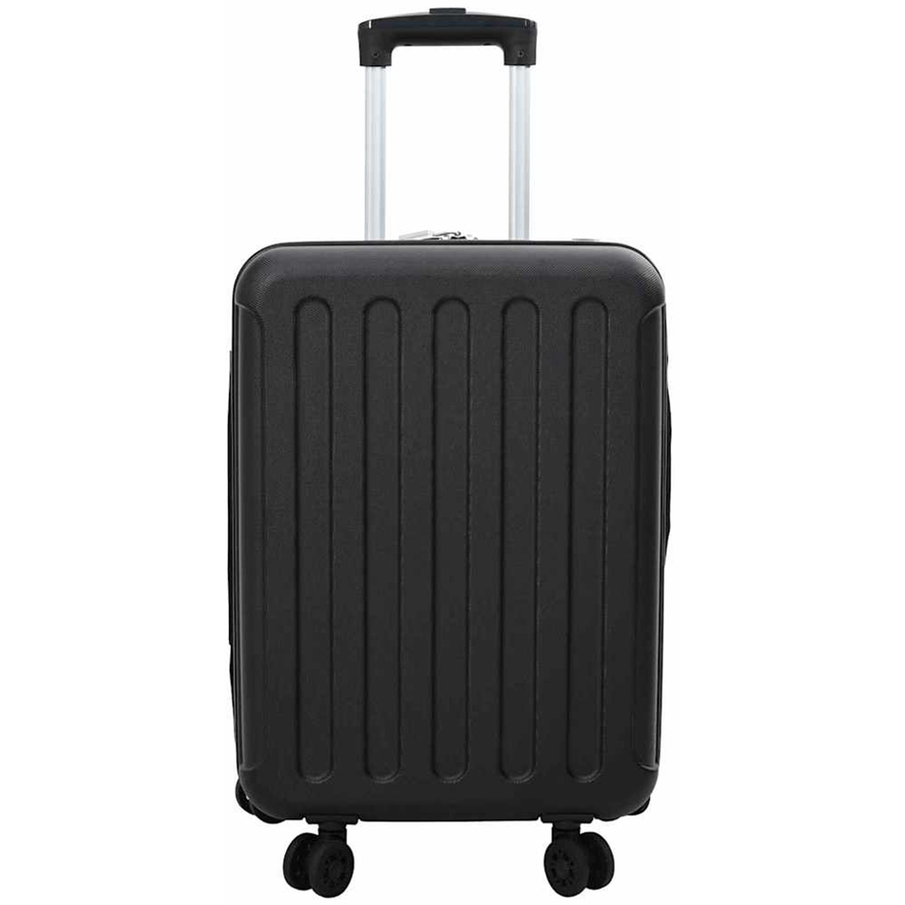 vidaXL 20 inch Black Rectangular Travel Bag Image 3