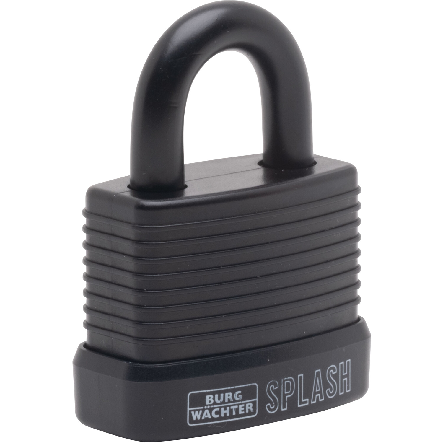 Splash Padlock 40mm Black Image 1