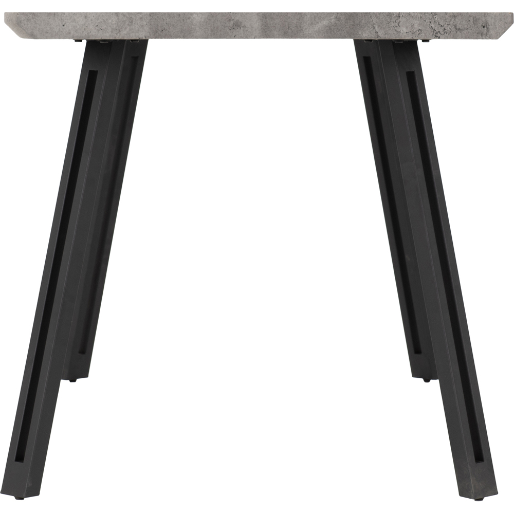 Seconique Quebec Wave Edge Concrete Dining Table Image 4
