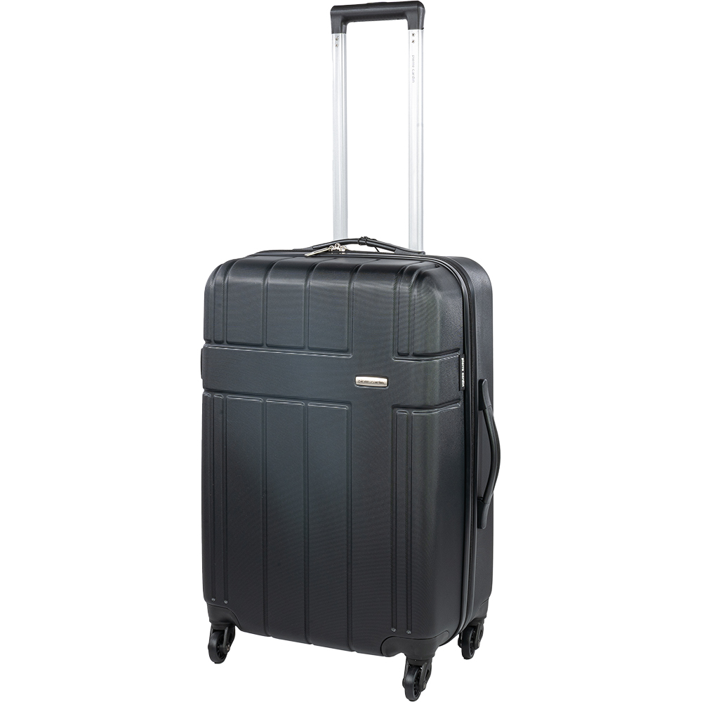 Pierre Cardin Medium Black Lightweight Trolley Suitcase Image 1