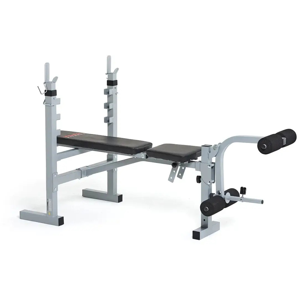 York B530 Grey Heavy Duty Multi-Function Barbell Bench Image 6