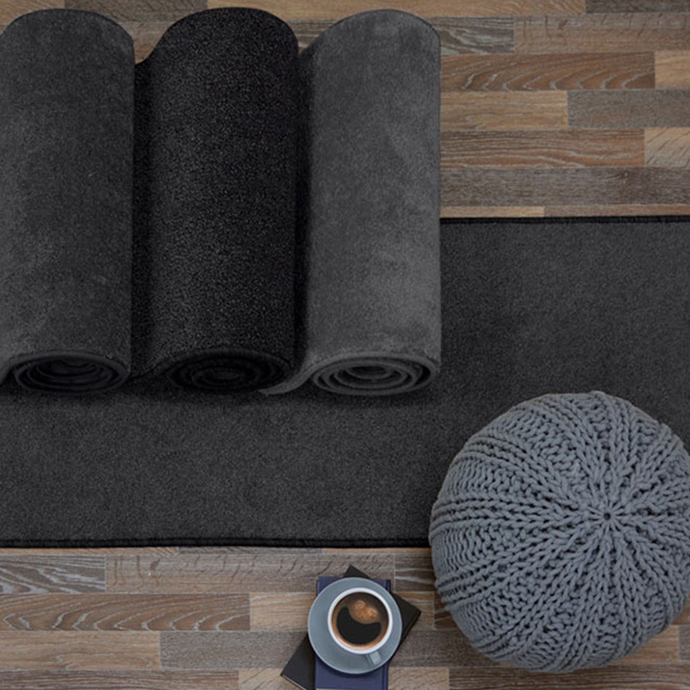 Relay Charcoal Round Rug 200cm Image 6