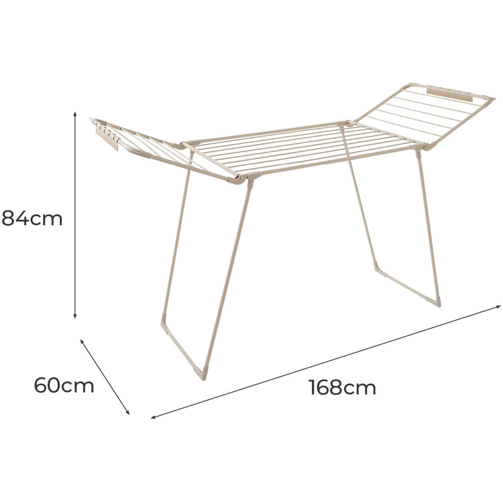 Tower Latte Foldable Winged Clothes Airer 18m Image 9