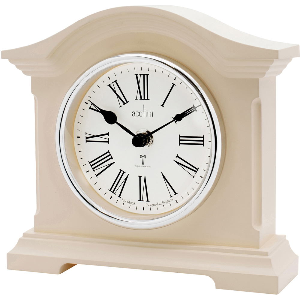 Acctim Chestfield Buttermilk Radio Controlled Table Clock 18.7cm Image 3