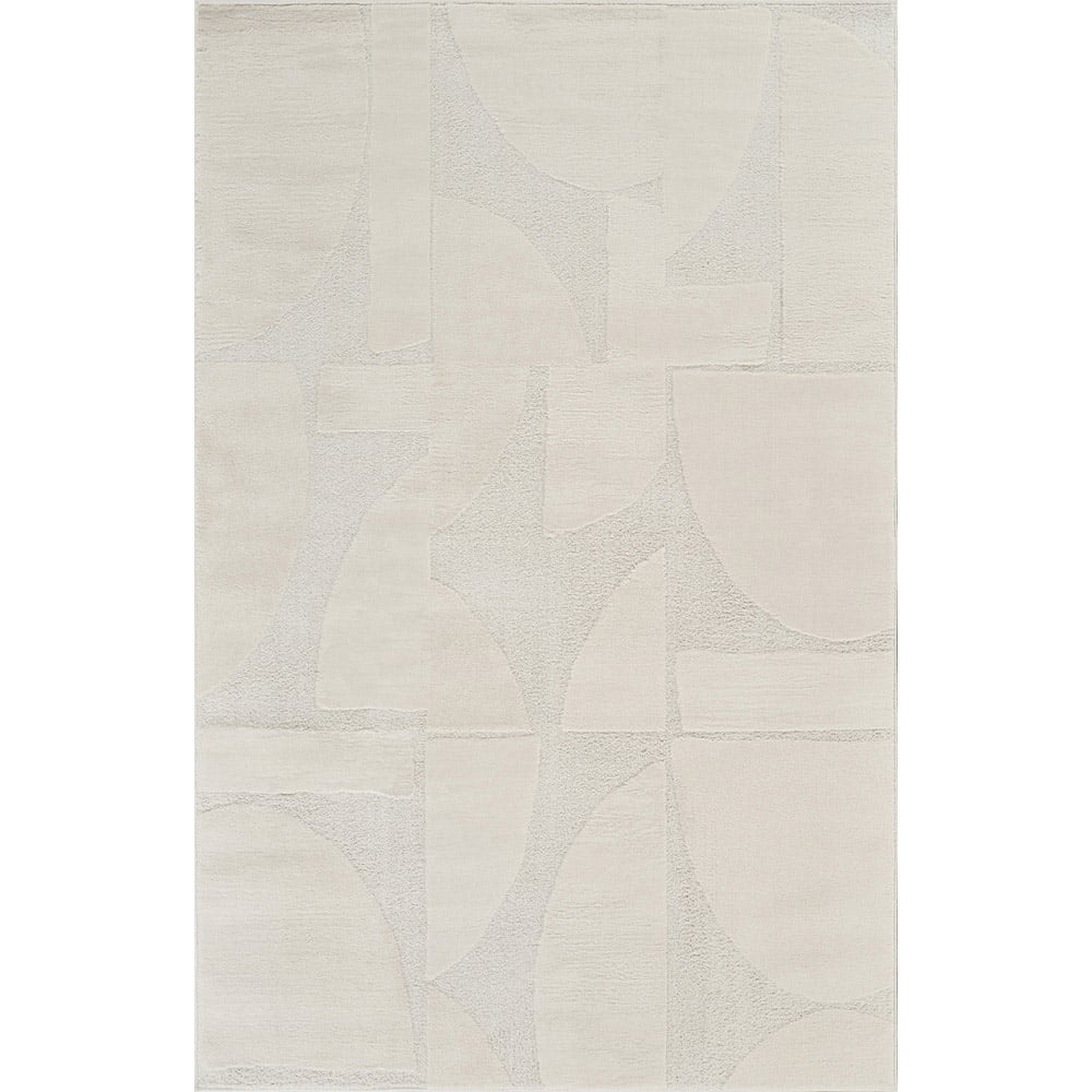Desire Rugs Hamilton Cream Abstract Motif Rug 120 x 170cm Image 1