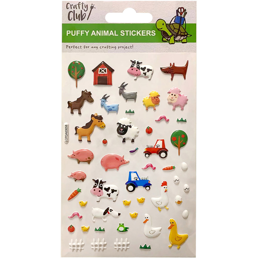 Crafty Club Puffy Animal Stickers Image 2