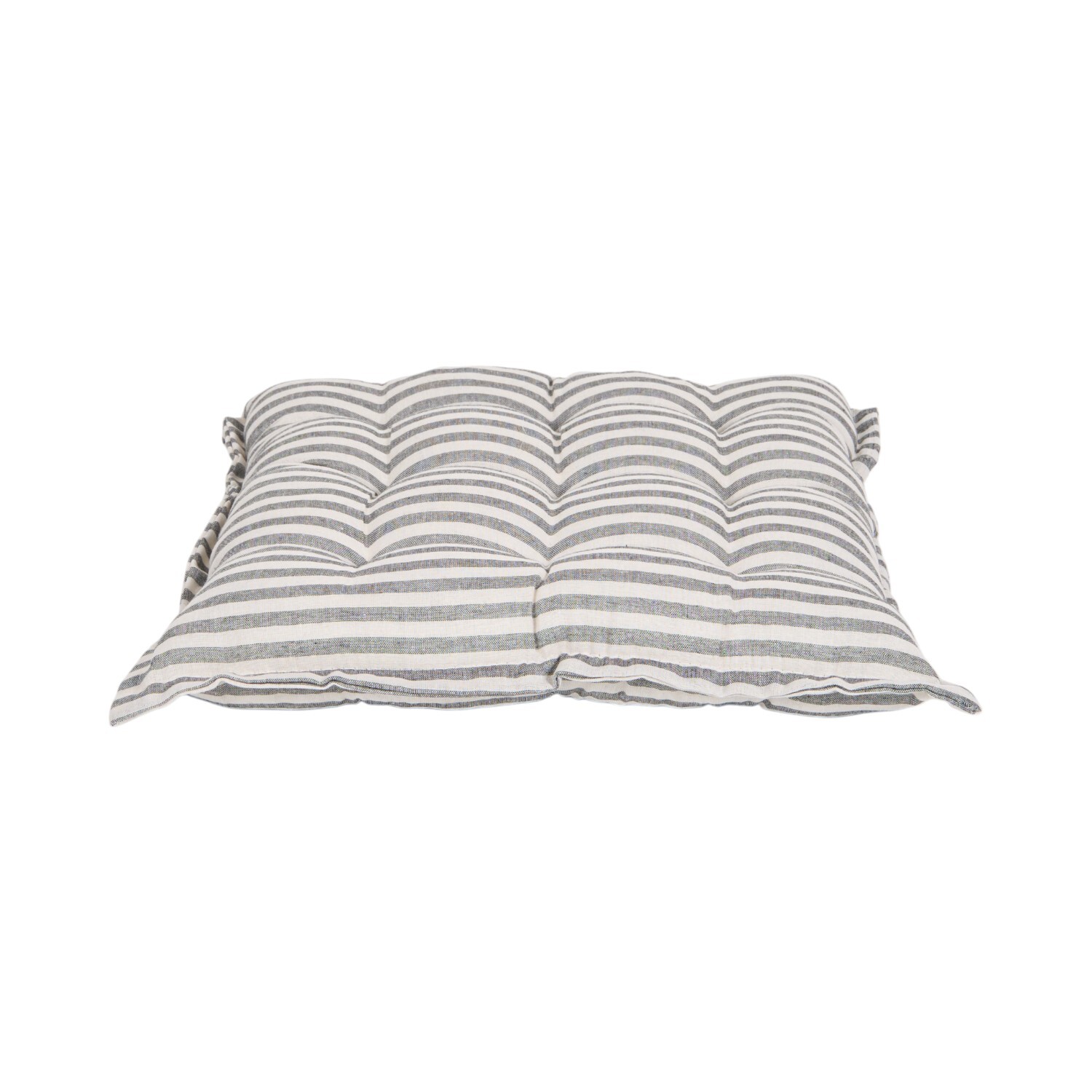 Soft Stripe Seat Pad Grey and White Image 5