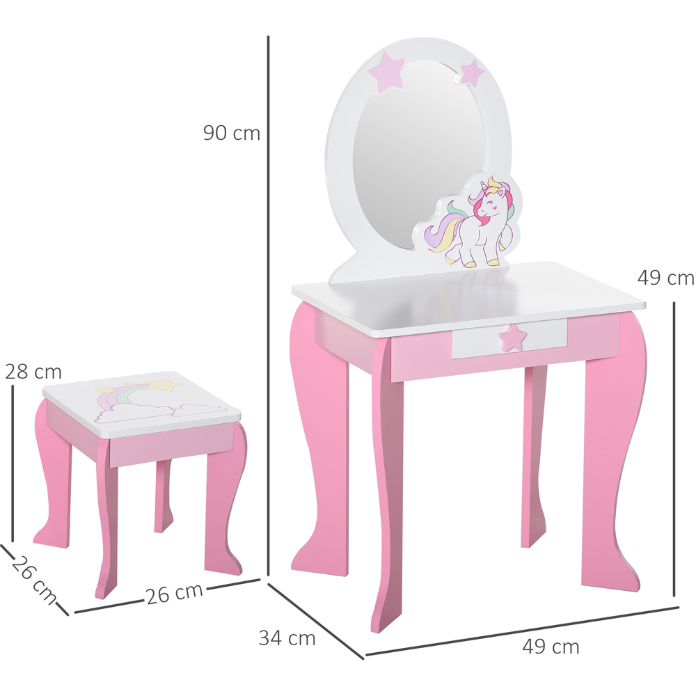 Playful Haven Pink Kids Dressing Table Set Image 6