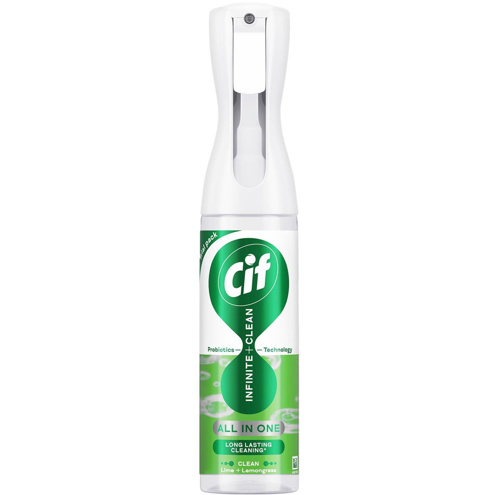Cif Infinite Clean All in One Lime and Lemongrass Cleaner Spray 250ml 6 Pack Image 2