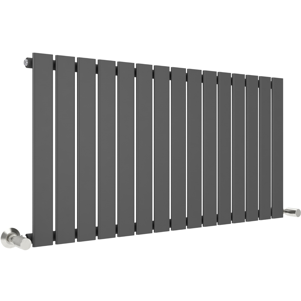 Anthracite 3270 BTU Single Flat Panel Vertical Column Radiator 600 x 1020mm Image 1