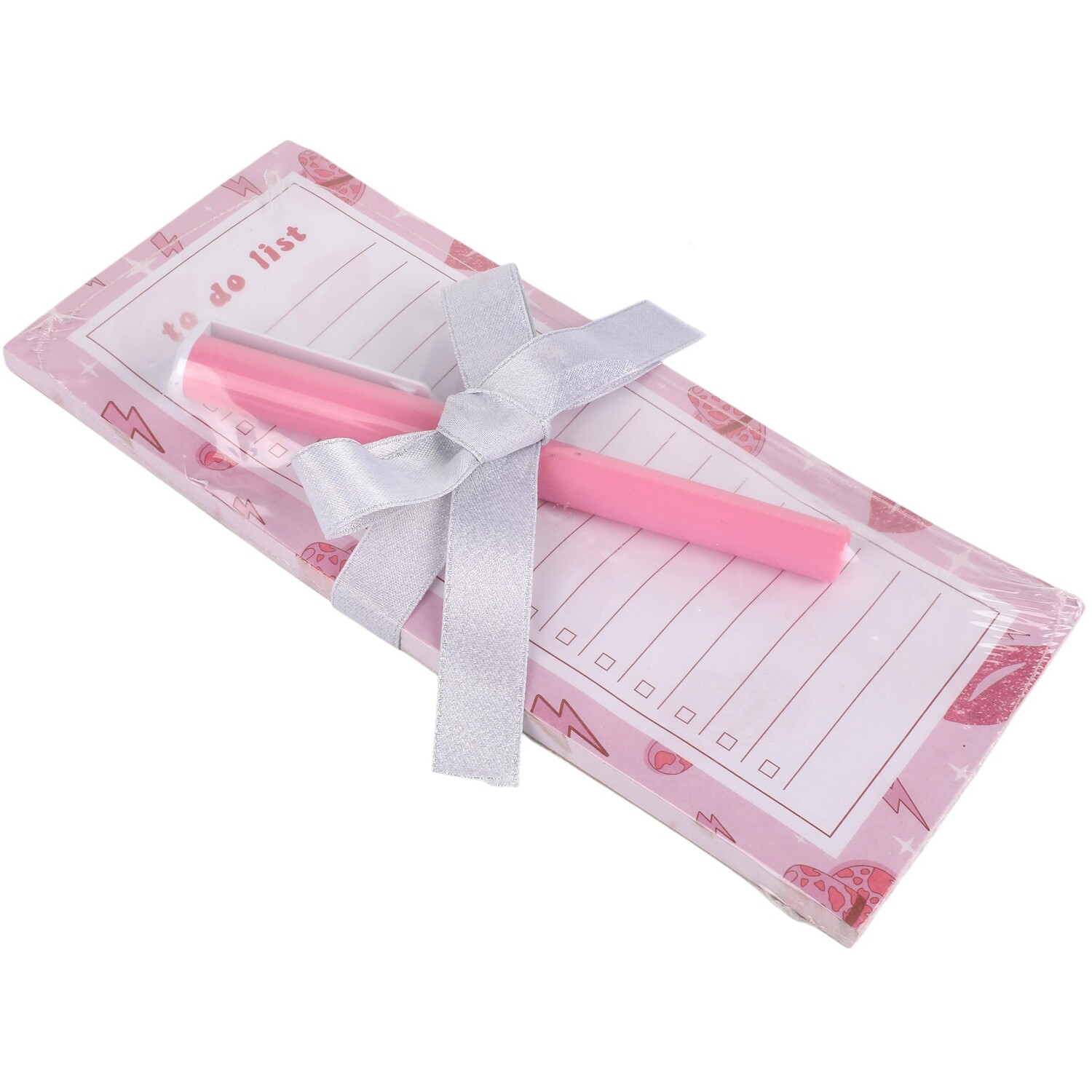 Let's Dance Magnetic Note Pad with Pen Pink Image 2