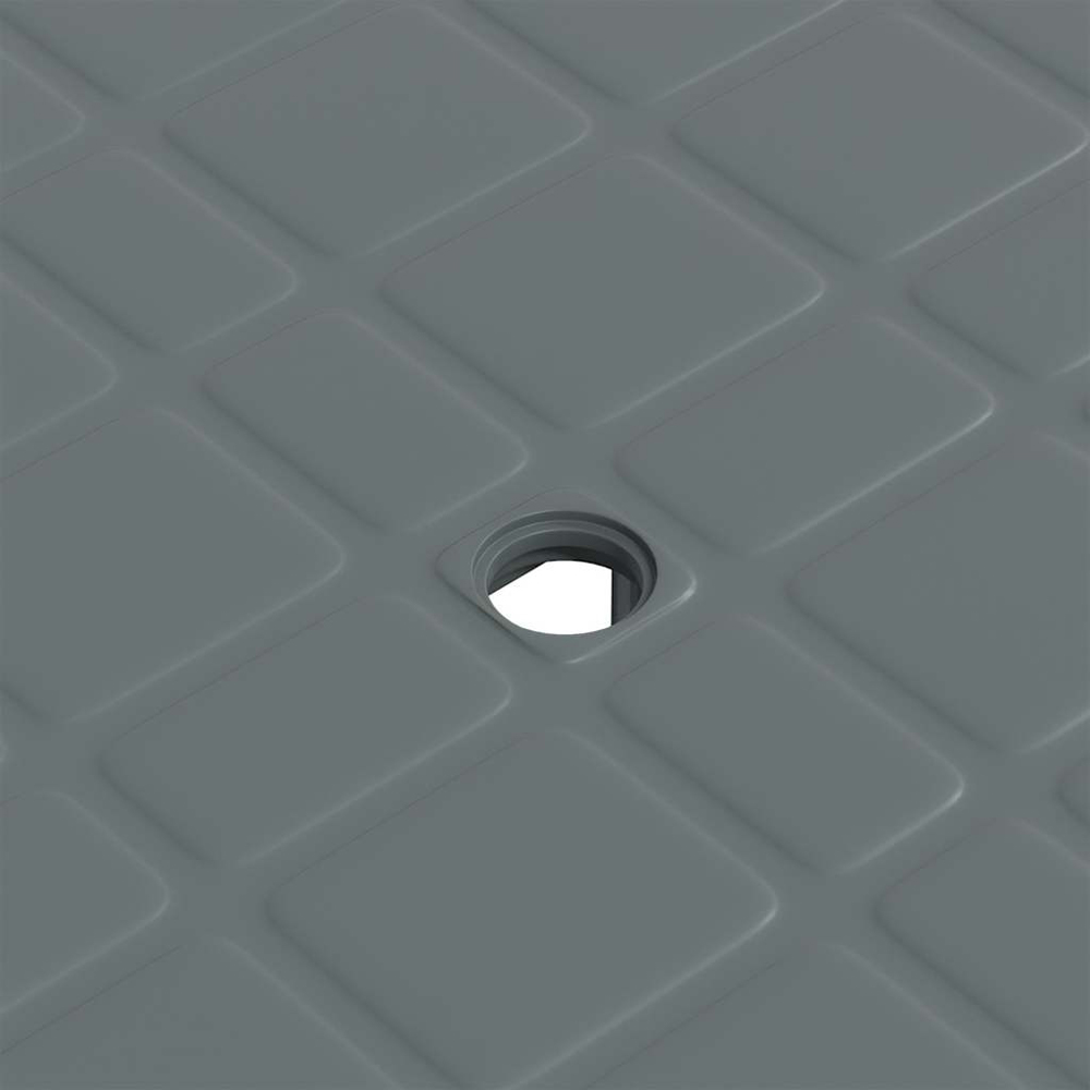 Walplus Green Plastic Garden Table with Umbrella Hole Image 5
