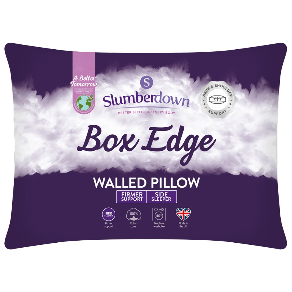 Slumberdown White Box Edge Pillow Image 1