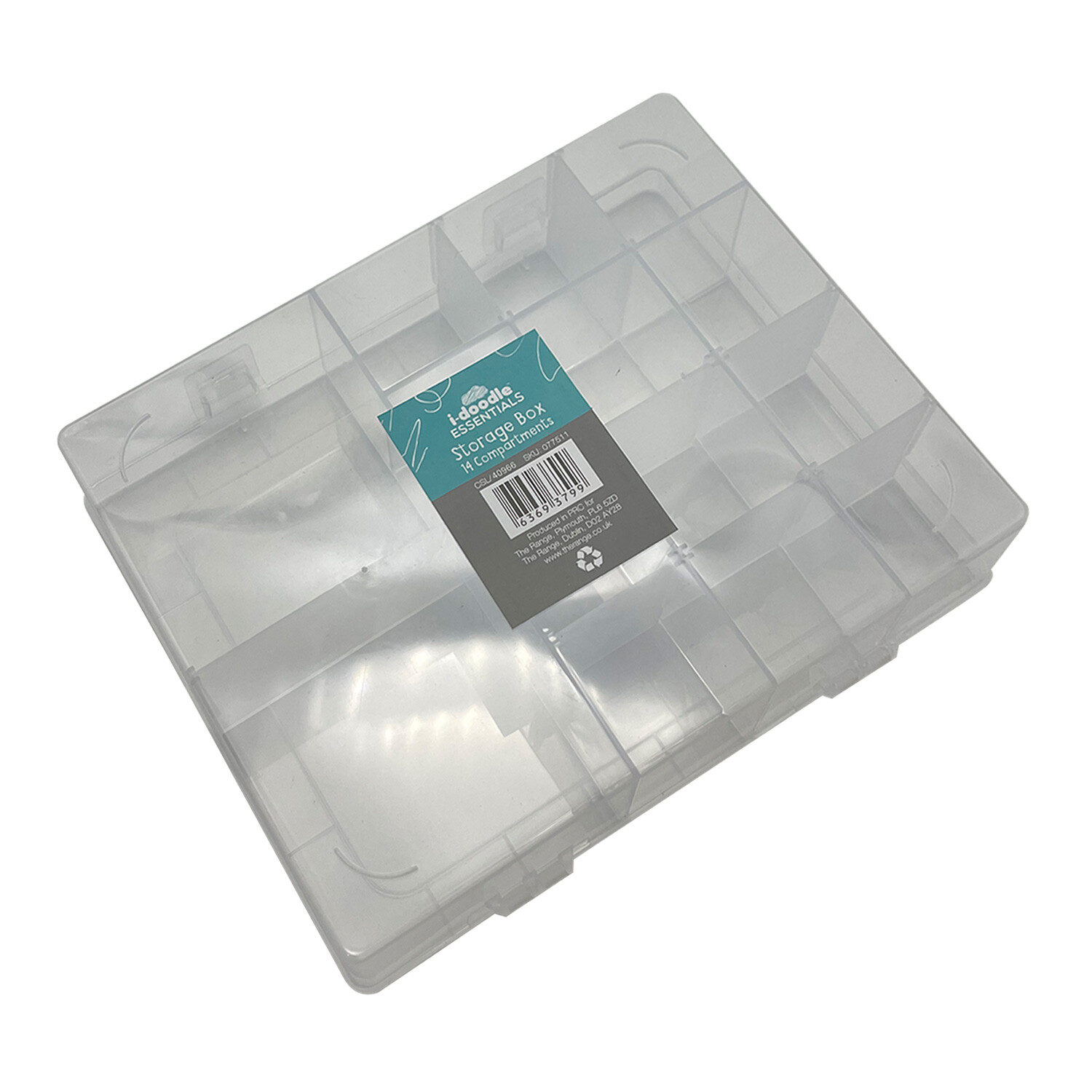 Compartment Storage Box - Clear / 14 Compartments Image 4