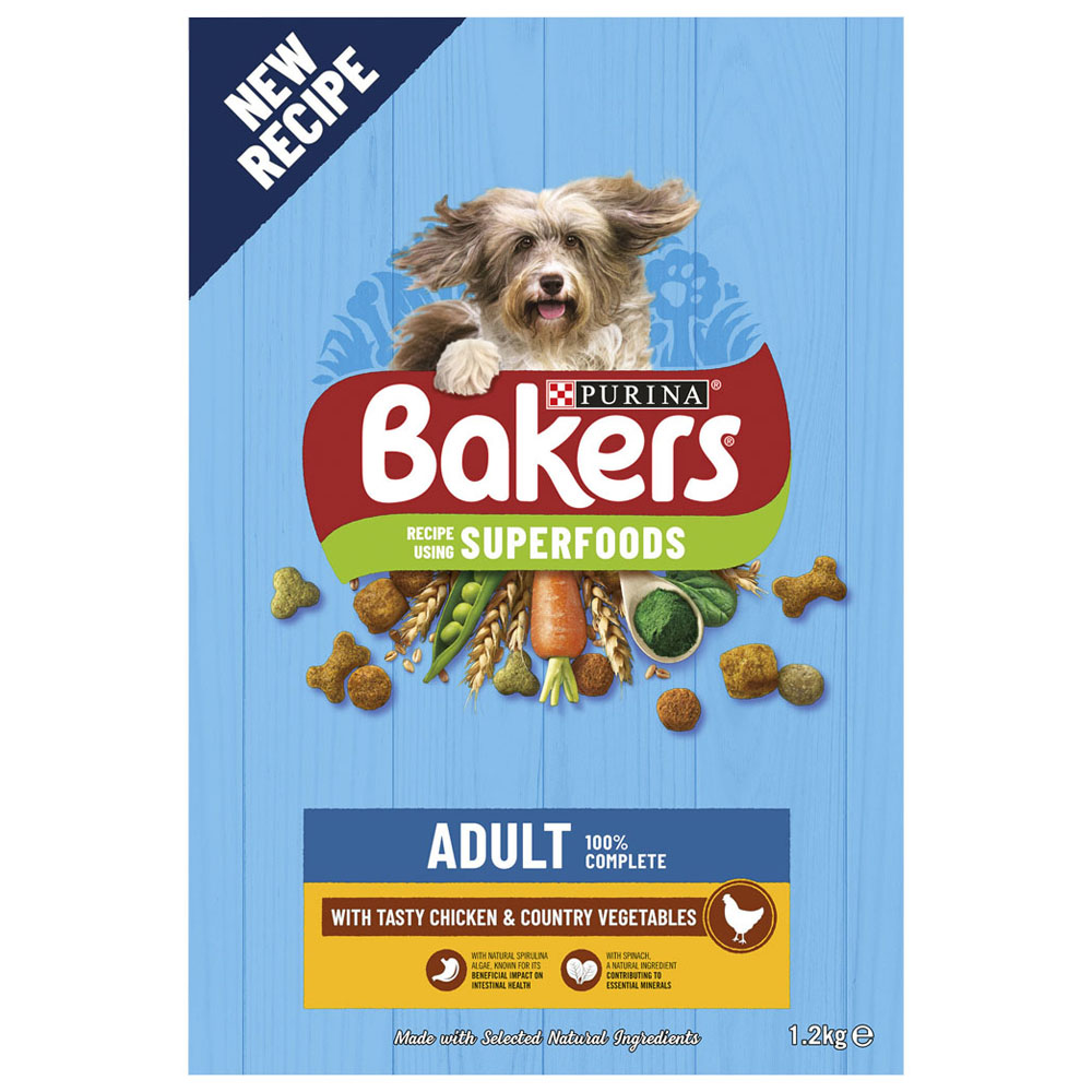 Bakers Chicken and Veg Adult Dry Dog Food 1.2kg   Image 3