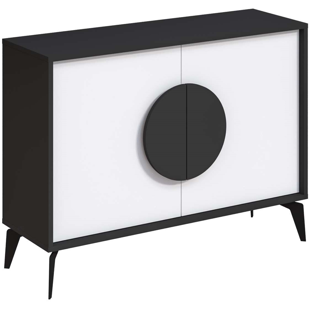 Decortie Gora Anthracite and White Console Sideboard Image 2