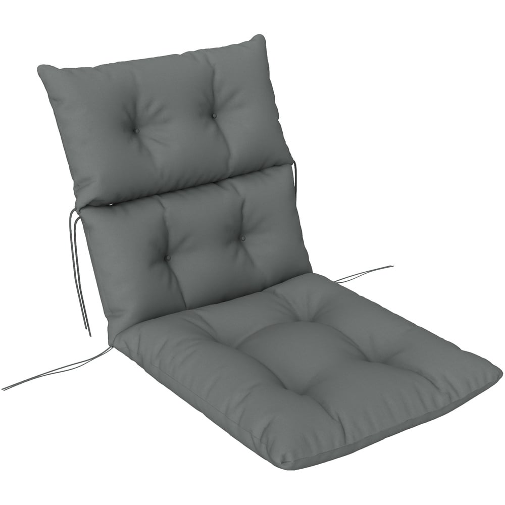 Outsunny Light Grey Adirondack Rocking Chair Cushion 115 x 56cm Image 1