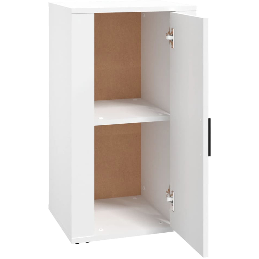 vidaXL Single Door White Sideboard Image 4
