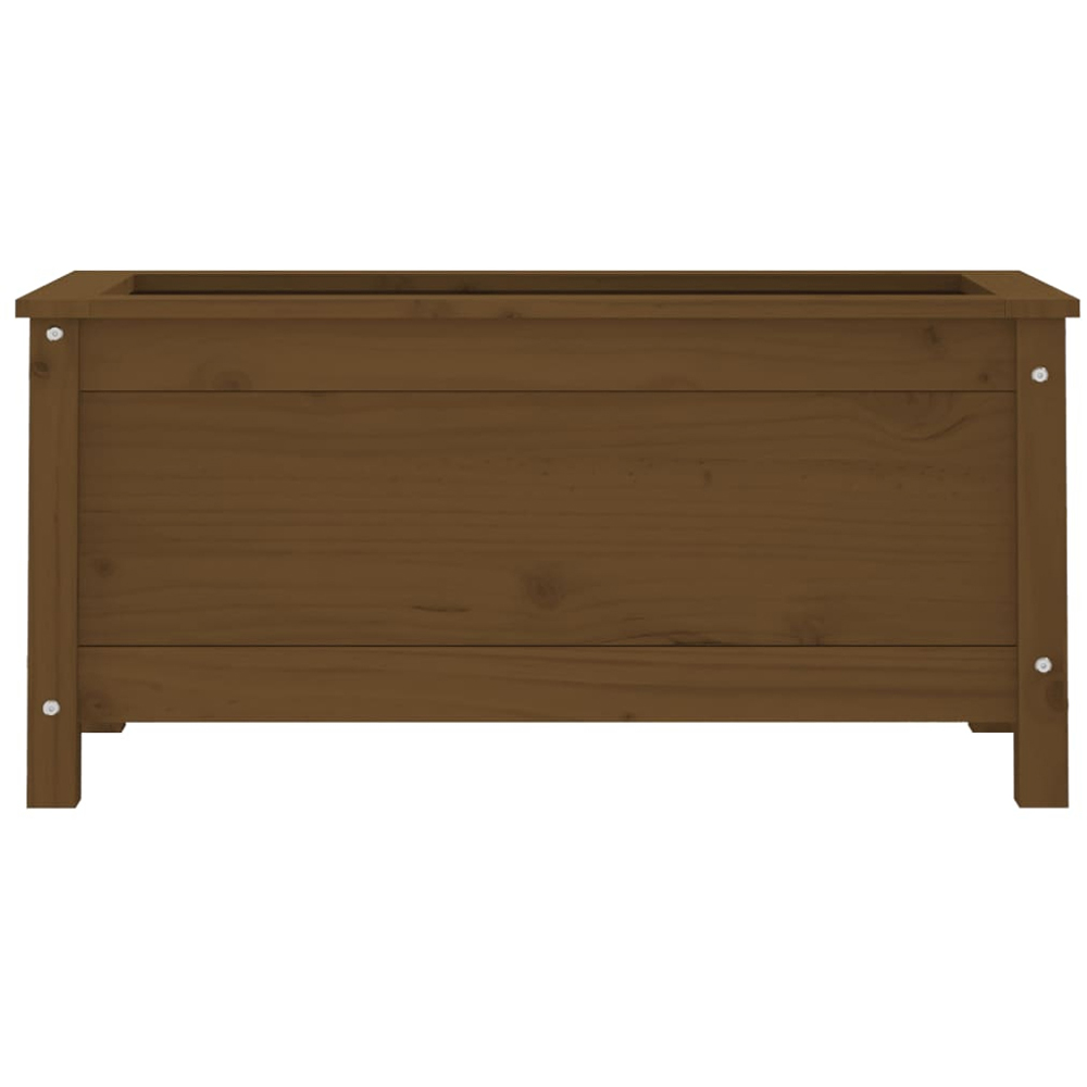 vidaXL Honey Brown Solid Pine Wood Garden Planter 82.5 x 40 x 39cm Image 4