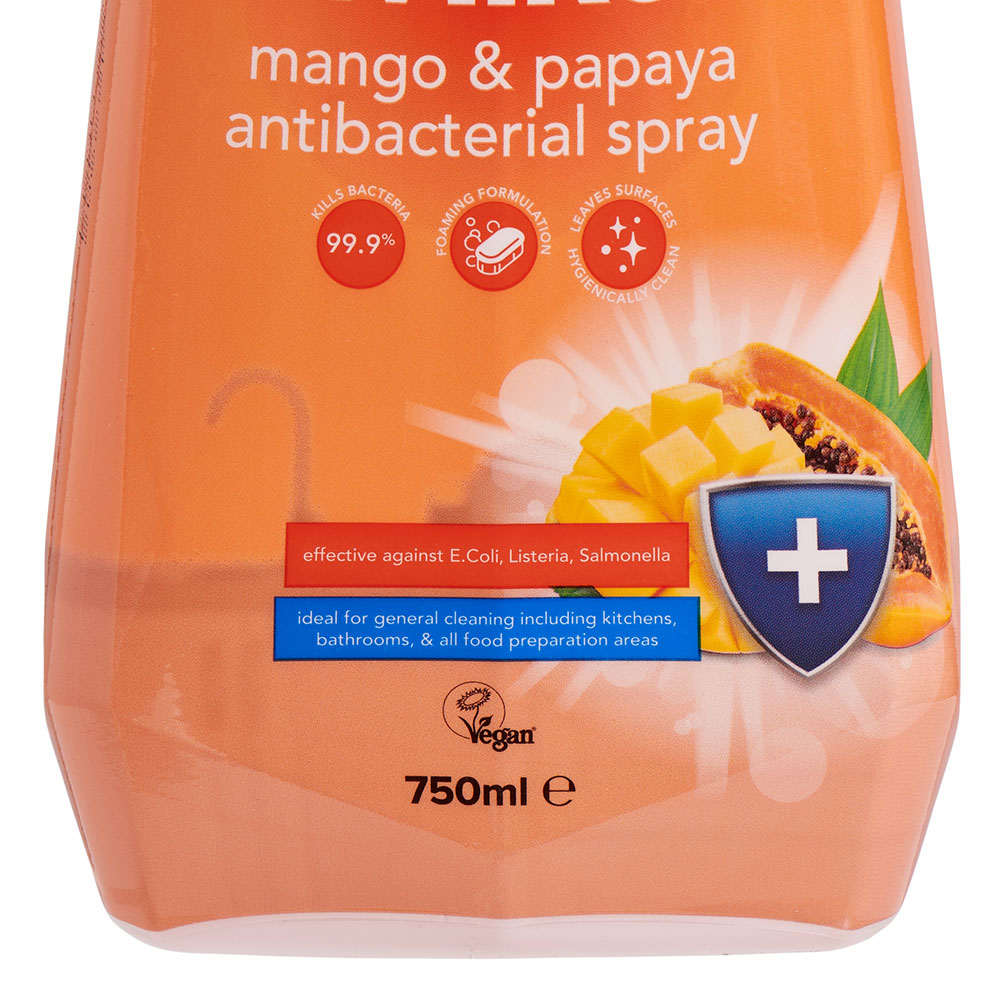 Wilko Mango and Papaya Antibacterial Spray 750ml   Image 4