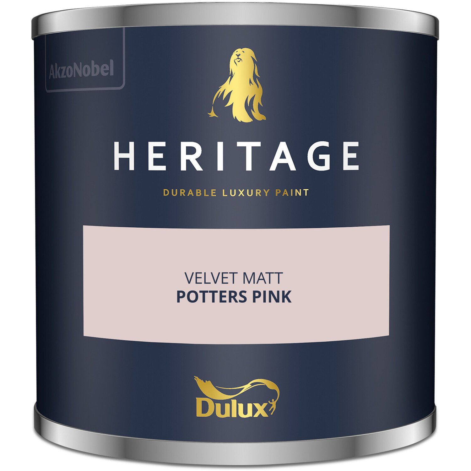 Dulux Heritage Walls and Ceilings Potters Pink Velvet Matt Emulsion Paint Tester Image 2