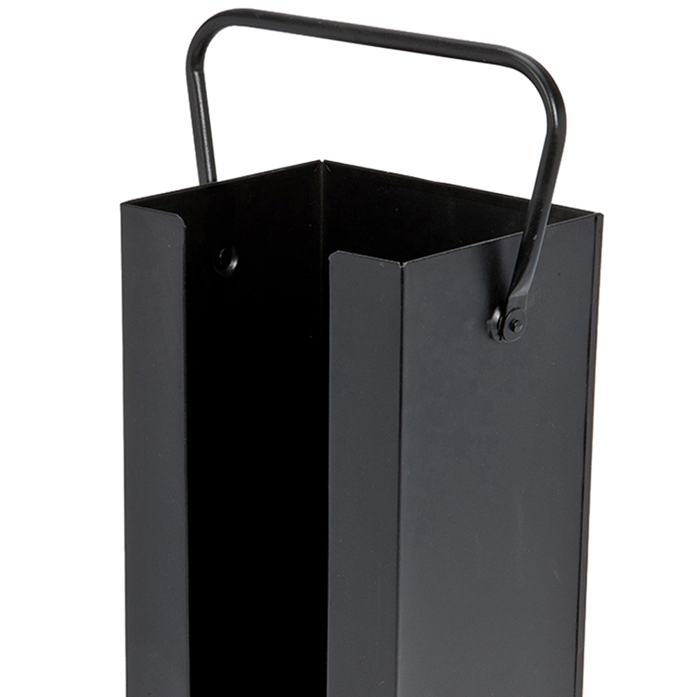 Inglenook Fireside Black Log and Briquette Holder Image 2
