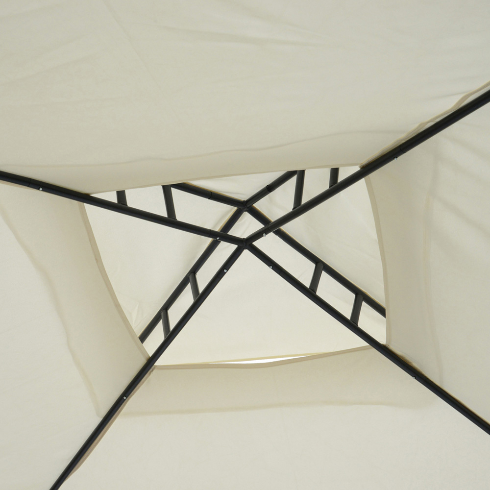 Outsunny 3 x 3m 2 Tier White Gazebo Image 3