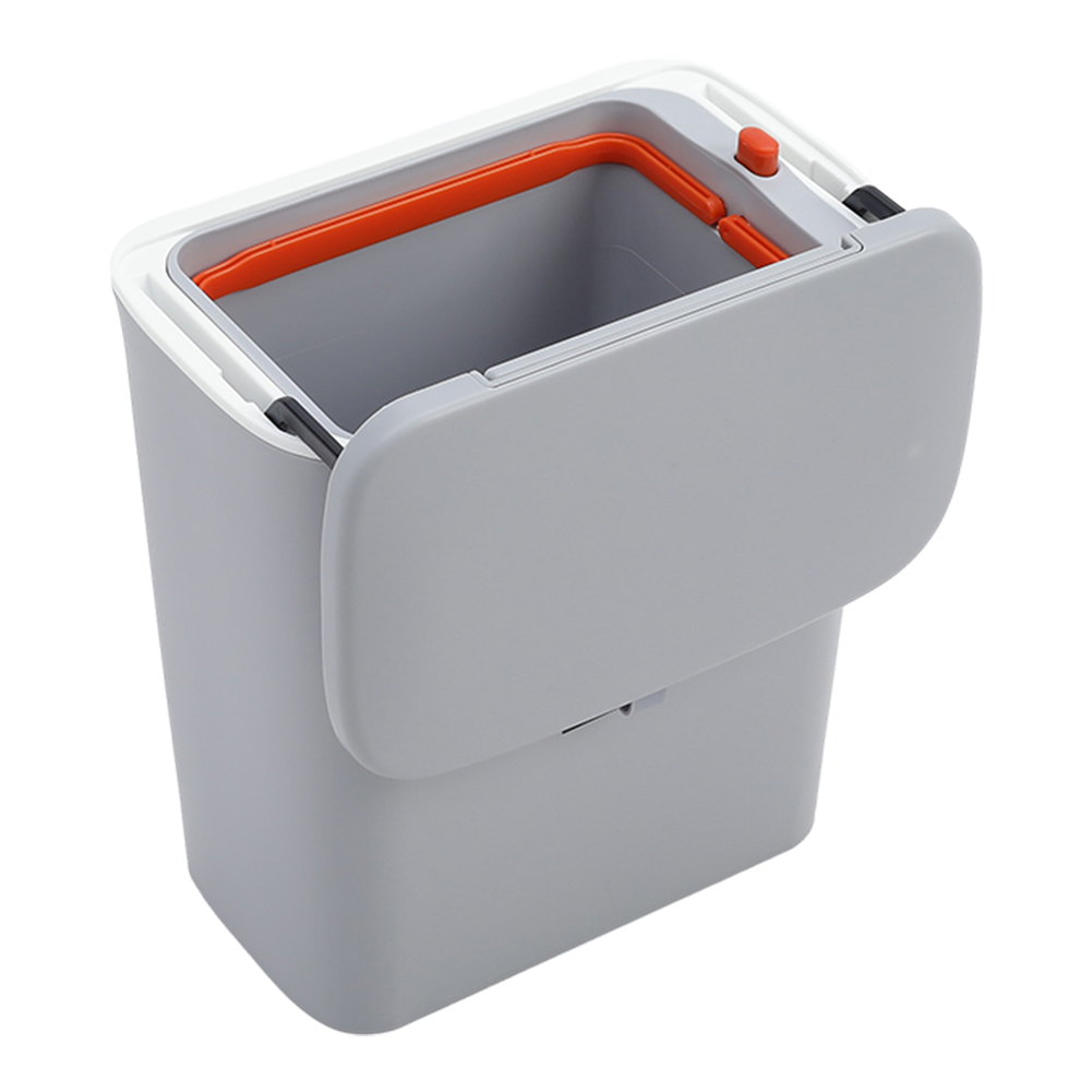 Living and Home Grey Trash Bin with Inner Bucket 9L Image 6