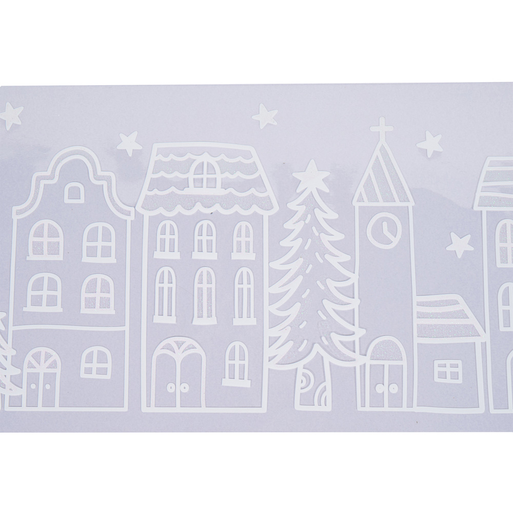 Snowy Scene Window Sticker Image 3