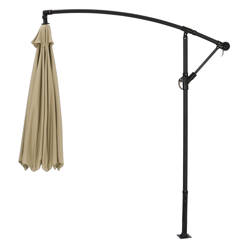 Living and Home Taupe Garden Cantilever Parasol 3m Image 5