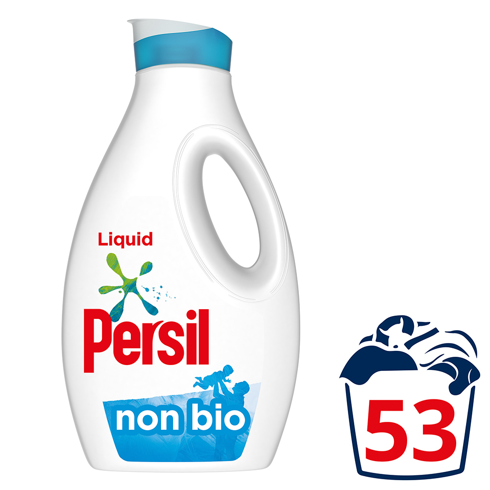 Persil Non Bio Liquid Detergent 53 Washes 1.431L Wilko