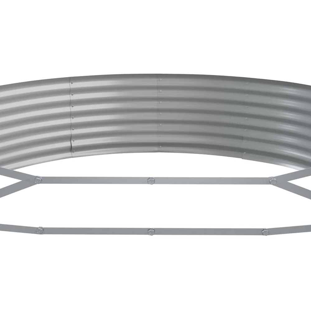 vidaXL Anthracite Galvanised Steel Raised Garden Bed 36 x 296 x 140cm Image 4