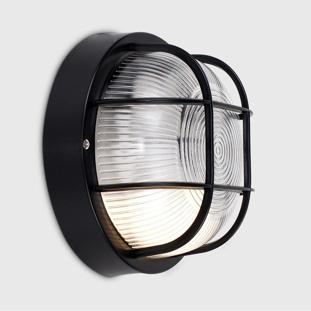 ValueLights Pendle Black Bulkhead Outdoor Wall Light Image 3