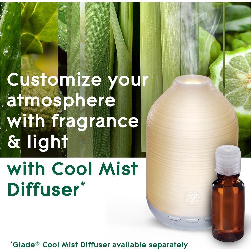 Glade Bergamot and Lemongrass Aromatherapy Cool Mist Diffuser Refill 17