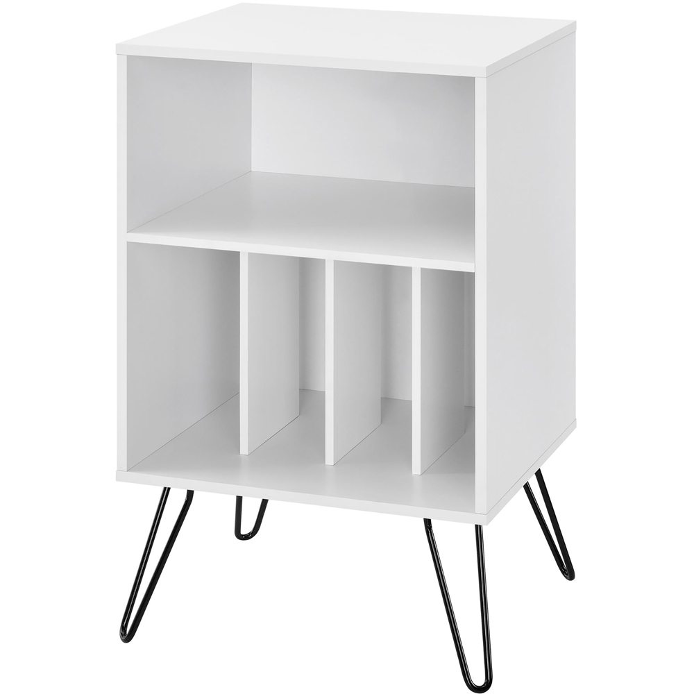 Novogratz 5 Shelf White Harmony Turntable Stand Image 2