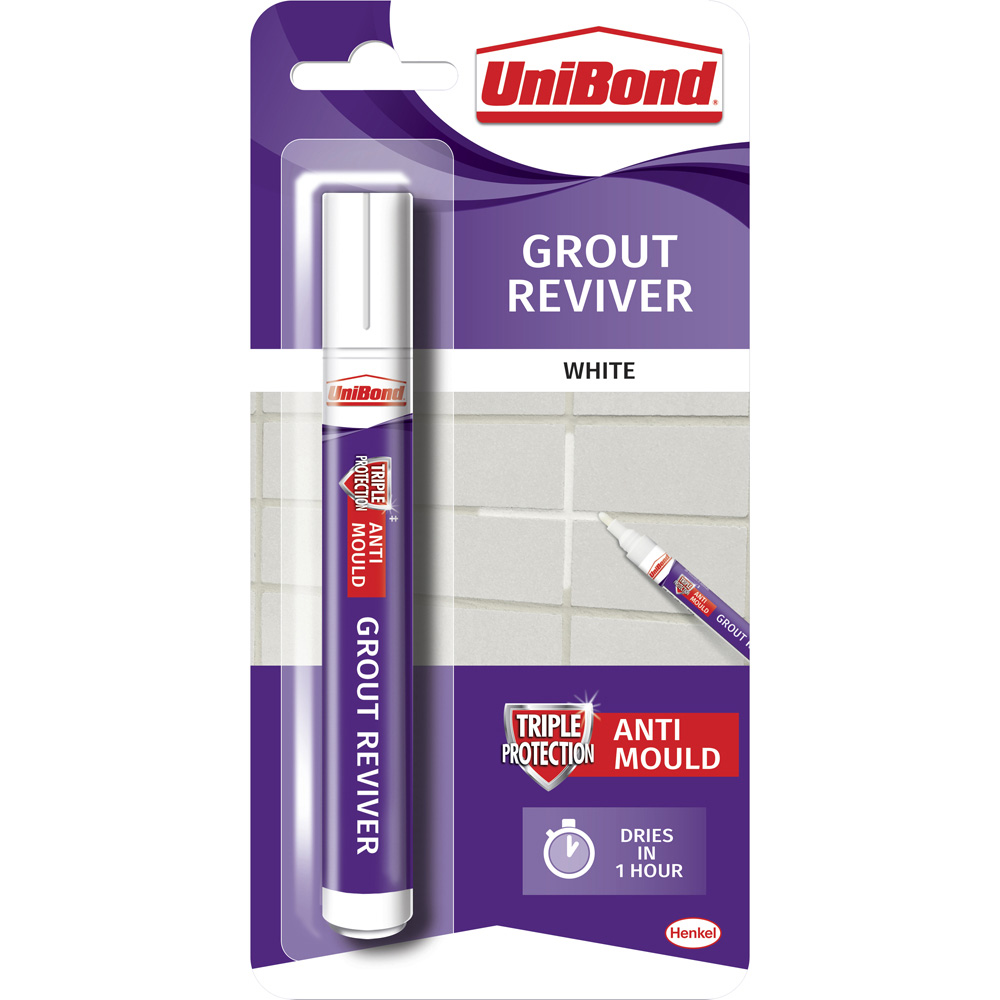 UniBond White Grout Reviver Pen 7ml