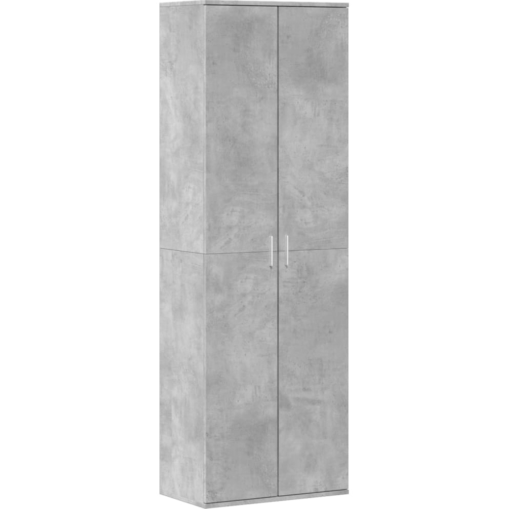 vidaXL 2 Door Concrete Grey High Cabinet Image 2