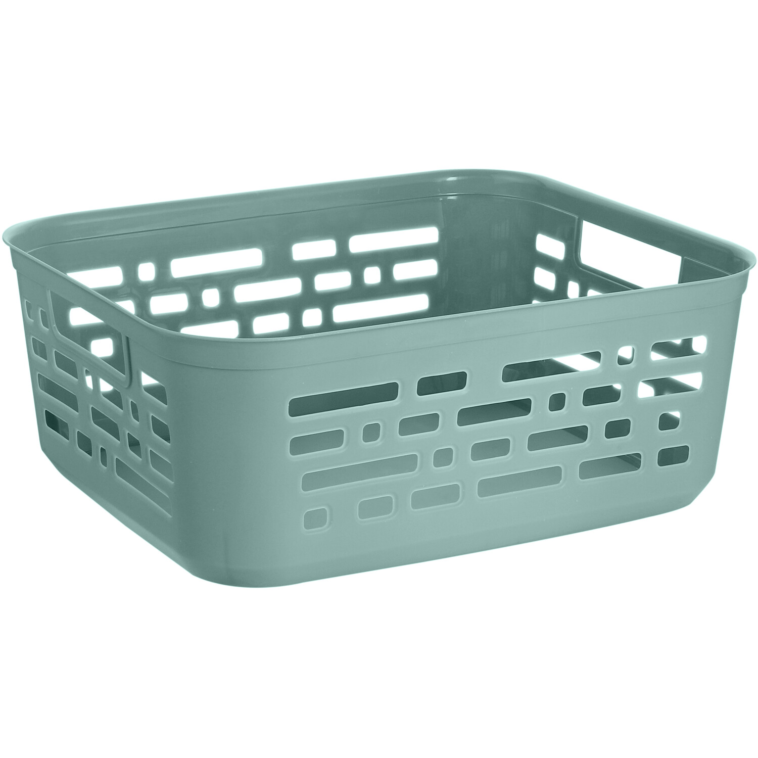 Ezy 11L Sage Linea Deco Storage Basket Image 1