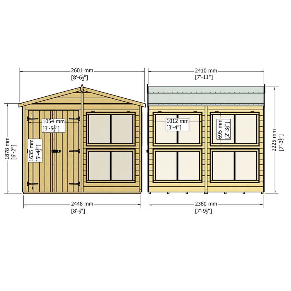 Shire 8 x 8ft Sun Hut Image 4