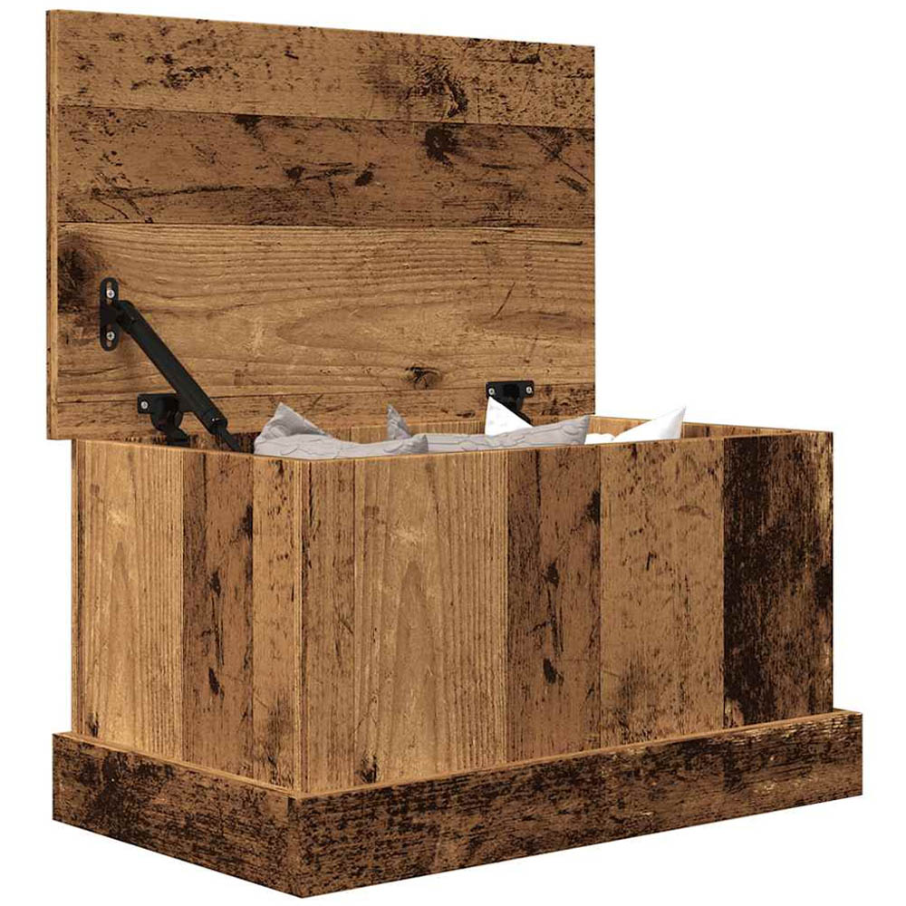 vidaXL Artisan Oak Storage Box with Lift Top Lid Image 4